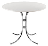 Bistro Round Table White - 6455WH DD